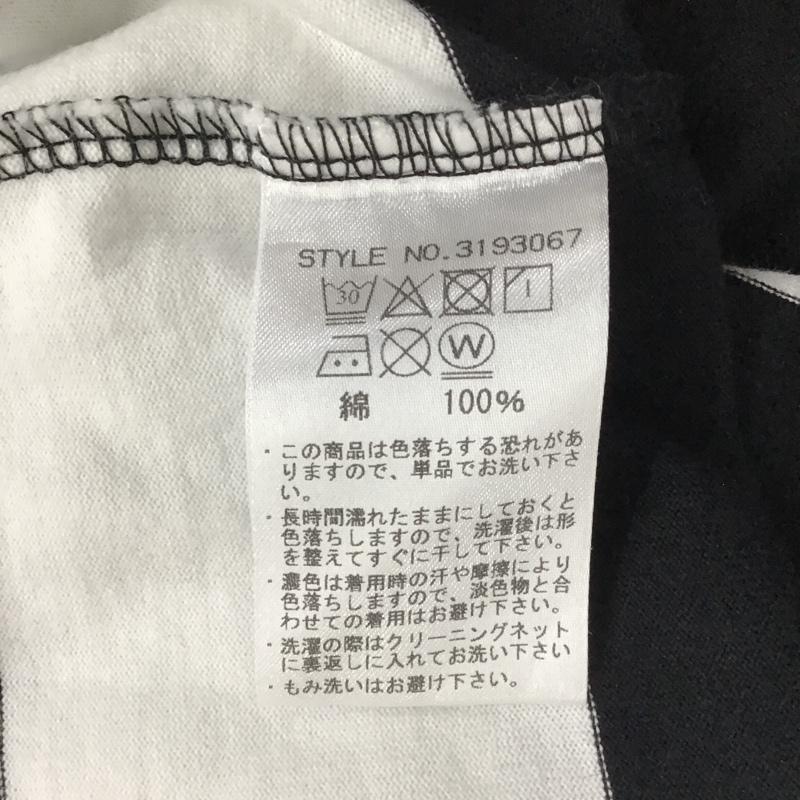 ショット schott Tシャツ 半袖 3193067 ボーダー XL ロゴ、文字 白 / ホワイト / X 黒 / ブラック /  メンズ USED 古着 中古 10097590