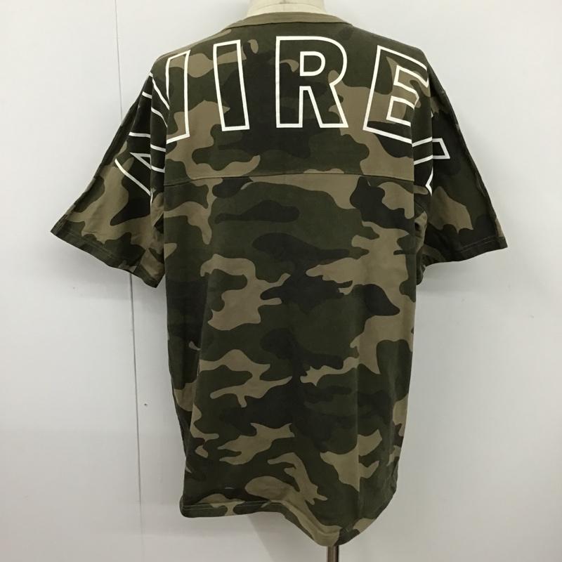 アヴィレックス AVIREX Tシャツ 半袖 6103393 ビッグロゴ XL カモフラージュ柄・迷彩 黒 / ブラック / X カーキ / カーキ / X ベージュ / ベージュ /  メンズ USED 古着 中古 10097592