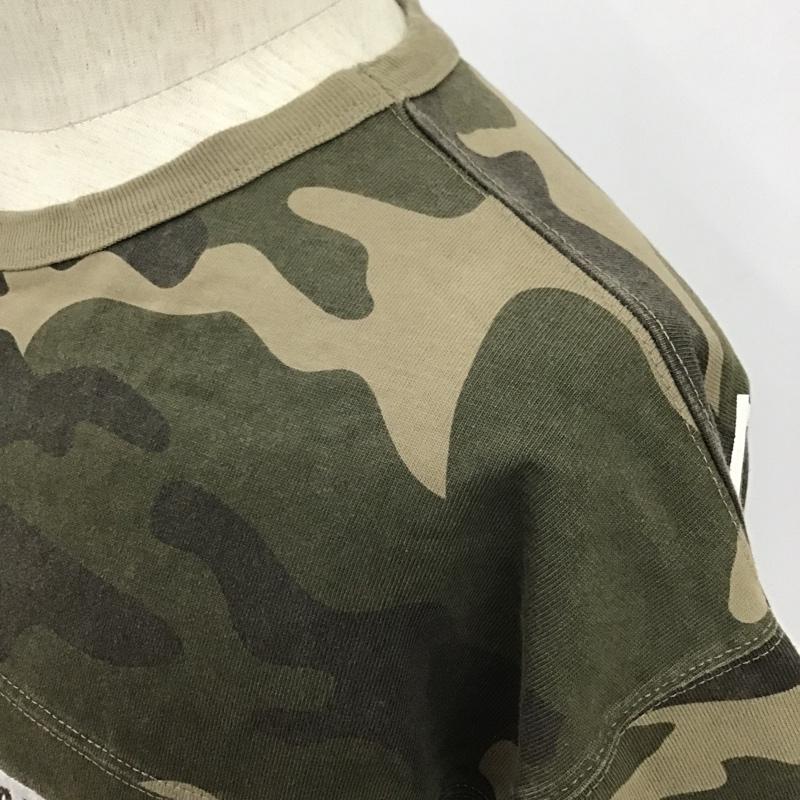 アヴィレックス AVIREX Tシャツ 半袖 6103393 ビッグロゴ XL カモフラージュ柄・迷彩 黒 / ブラック / X カーキ / カーキ / X ベージュ / ベージュ /  メンズ USED 古着 中古 10097592