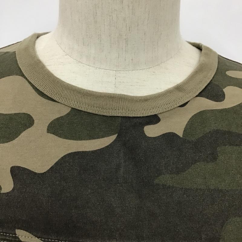 アヴィレックス AVIREX Tシャツ 半袖 6103393 ビッグロゴ XL カモフラージュ柄・迷彩 黒 / ブラック / X カーキ / カーキ / X ベージュ / ベージュ /  メンズ USED 古着 中古 10097592