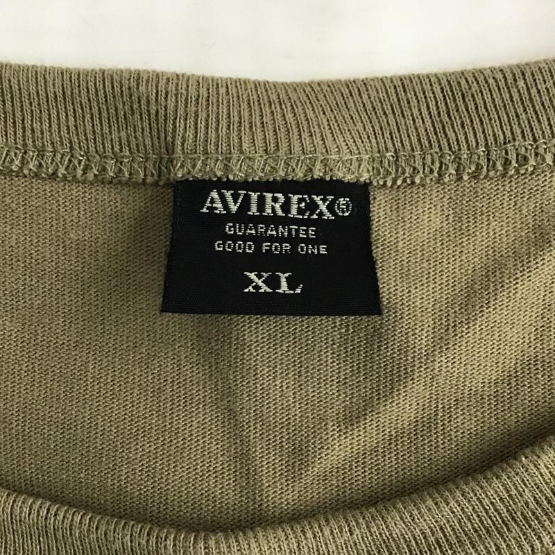 アヴィレックス AVIREX Tシャツ 半袖 6103393 ビッグロゴ XL カモフラージュ柄・迷彩 黒 / ブラック / X カーキ / カーキ / X ベージュ / ベージュ /  メンズ USED 古着 中古 10097592