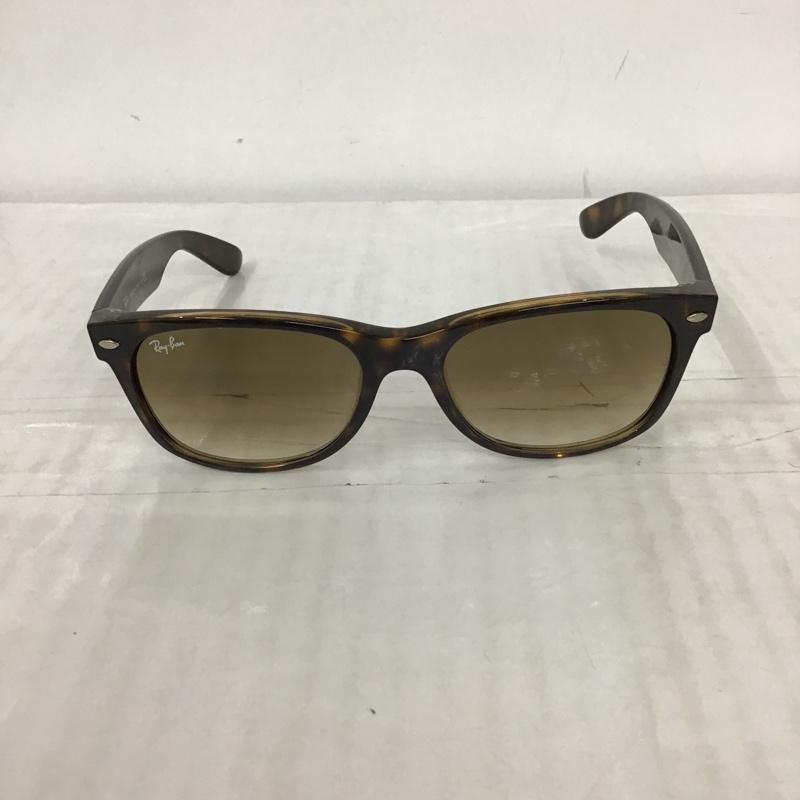 レイバン Ray-Ban めがね・サングラス サングラス RB2132 NEW WAYFARER 710-51 ロゴ、文字 茶 / ブラウン /  メンズ USED 古着 中古 10097648