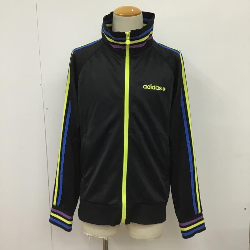 アディダス adidas ジャケット、上着 ジャケット、ブレザー O15824 トラックジャケット ジャージ L ロゴ、文字 黒 / ブラック / X 青 / ブルー / X 黄 / イエロー / X 紫 / パープル /  メンズ USED 古着 中古 10097653