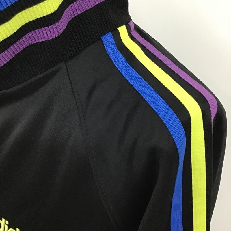 アディダス adidas ジャケット、上着 ジャケット、ブレザー O15824 トラックジャケット ジャージ L ロゴ、文字 黒 / ブラック / X 青 / ブルー / X 黄 / イエロー / X 紫 / パープル /  メンズ USED 古着 中古 10097653