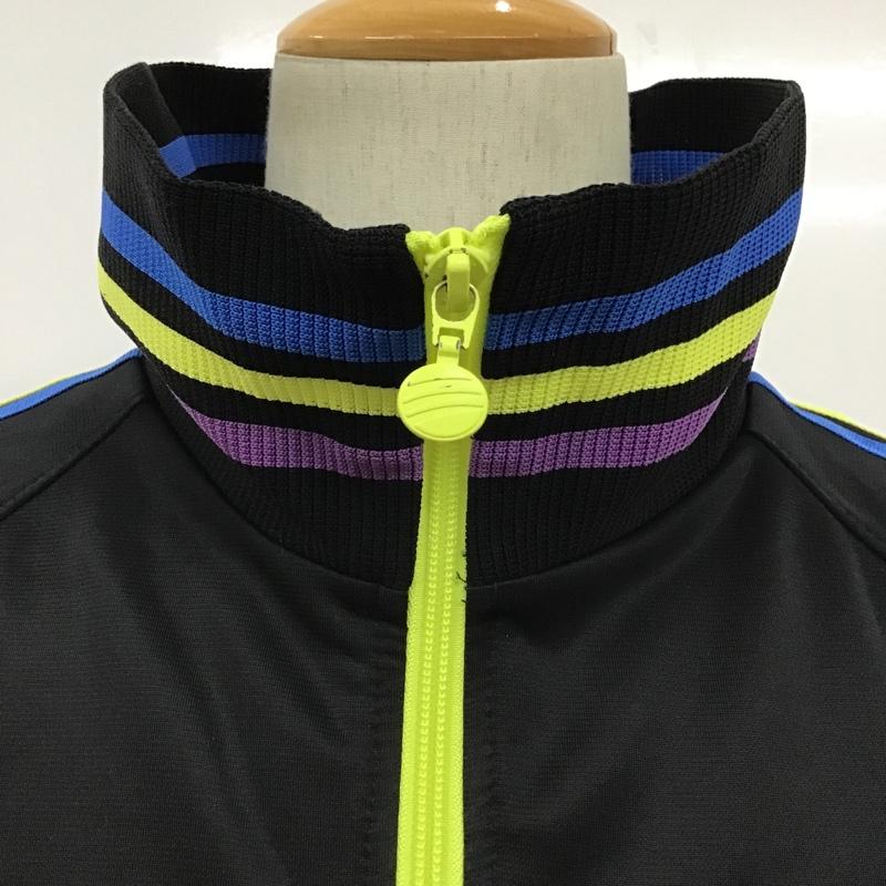アディダス adidas ジャケット、上着 ジャケット、ブレザー O15824 トラックジャケット ジャージ L ロゴ、文字 黒 / ブラック / X 青 / ブルー / X 黄 / イエロー / X 紫 / パープル /  メンズ USED 古着 中古 10097653