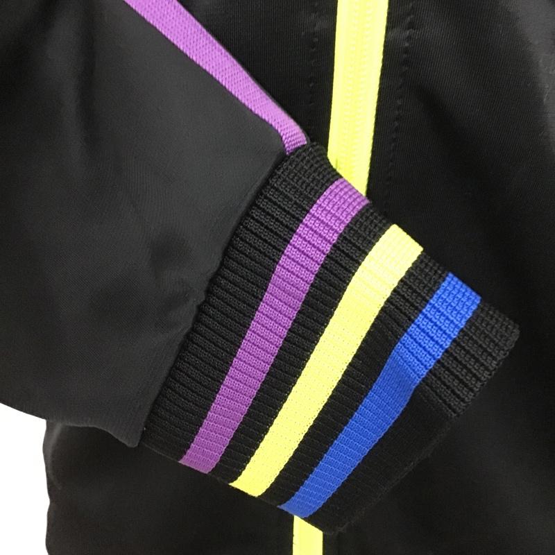 アディダス adidas ジャケット、上着 ジャケット、ブレザー O15824 トラックジャケット ジャージ L ロゴ、文字 黒 / ブラック / X 青 / ブルー / X 黄 / イエロー / X 紫 / パープル /  メンズ USED 古着 中古 10097653