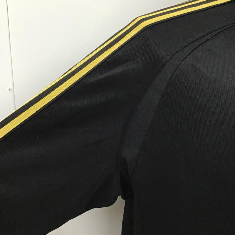 アディダス adidas ジャケット、上着 ジャケット、ブレザー E06714 ウォームアップジャケット ジャージ ロゴ、文字 黒 / ブラック / X 金 / ゴールド /  メンズ USED 古着 中古 10097655