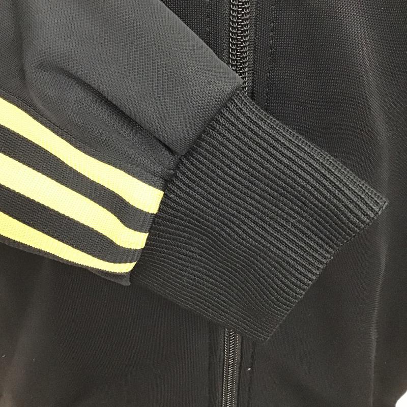 アディダス adidas ジャケット、上着 ジャケット、ブレザー E06714 ウォームアップジャケット ジャージ ロゴ、文字 黒 / ブラック / X 金 / ゴールド /  メンズ USED 古着 中古 10097655