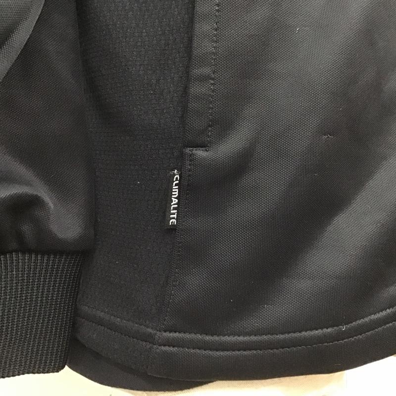 アディダス adidas ジャケット、上着 ジャケット、ブレザー E06714 ウォームアップジャケット ジャージ ロゴ、文字 黒 / ブラック / X 金 / ゴールド /  メンズ USED 古着 中古 10097655