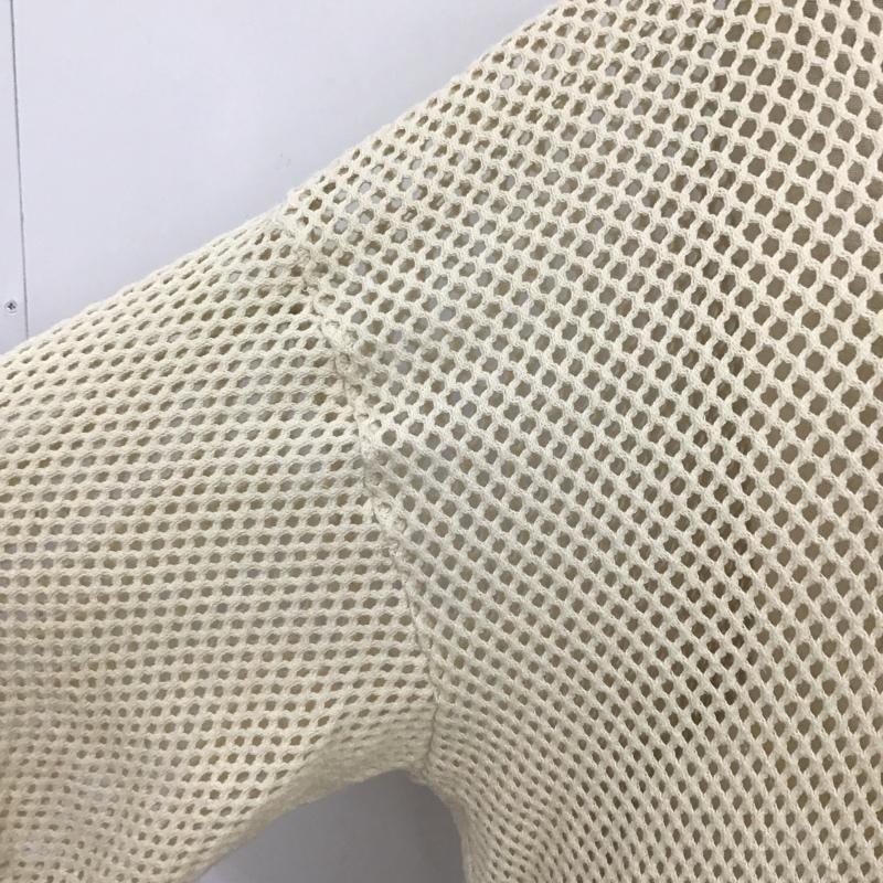 レプシィム LEPSIM カットソー 七分袖 LPO62205CF メッシュ 2WAY 5分袖 プルオーバー FREE 無地 オフホワイト / オフホワイト /  レディース USED 古着 中古 10097669