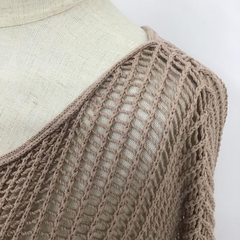 レプシィム LEPSIM カットソー 長袖 LPH62116CF グラデーション メッシュ FREE 無地 ベージュ / ベージュ / X 茶 / ブラウン / X ダークブラウン / ダークブラウン /  レディース USED 古着 中古 10097672