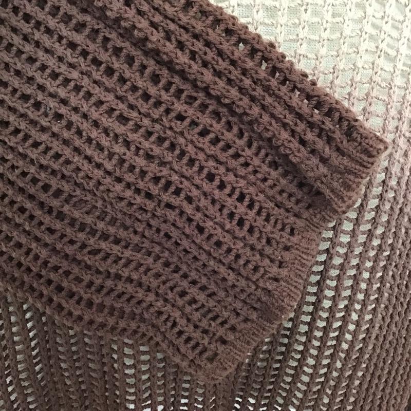 レプシィム LEPSIM カットソー 長袖 LPH62116CF グラデーション メッシュ FREE 無地 ベージュ / ベージュ / X 茶 / ブラウン / X ダークブラウン / ダークブラウン /  レディース USED 古着 中古 10097672