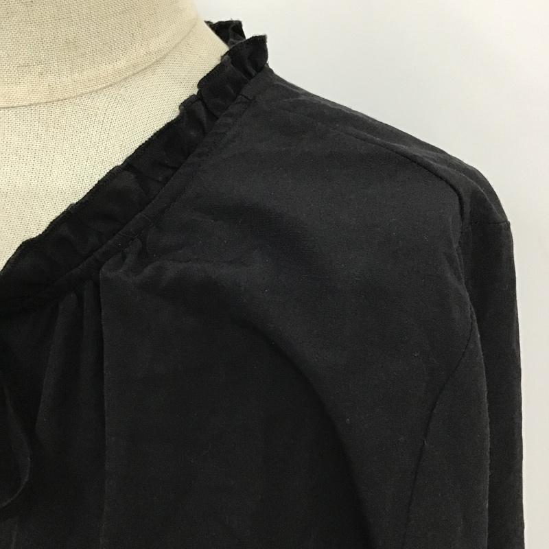 ザラ ZARA ワンピース ロングスカート 9878 063 800 プリーツ シャーリング M 無地 黒 / ブラック /  レディース USED 古着 中古 10097676