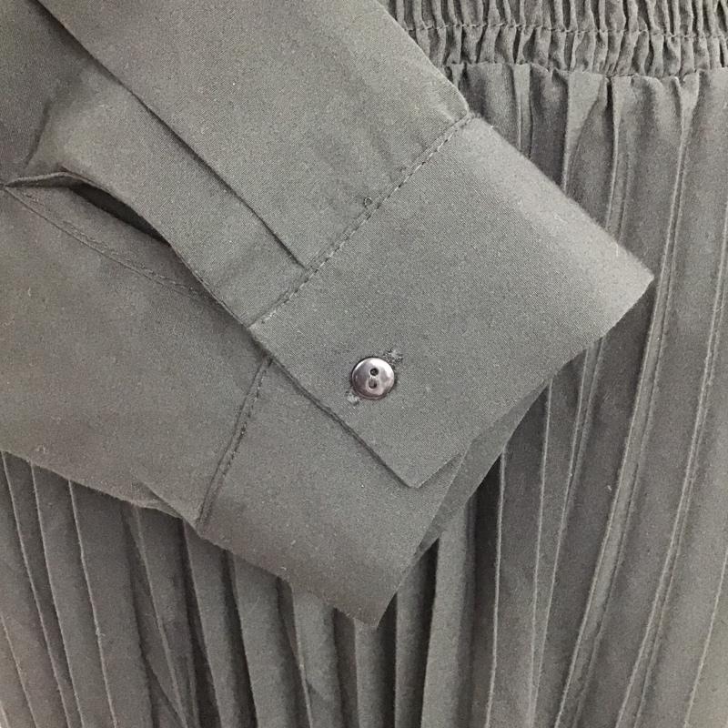 ザラ ZARA ワンピース ロングスカート 9878 063 800 プリーツ シャーリング M 無地 黒 / ブラック /  レディース USED 古着 中古 10097676
