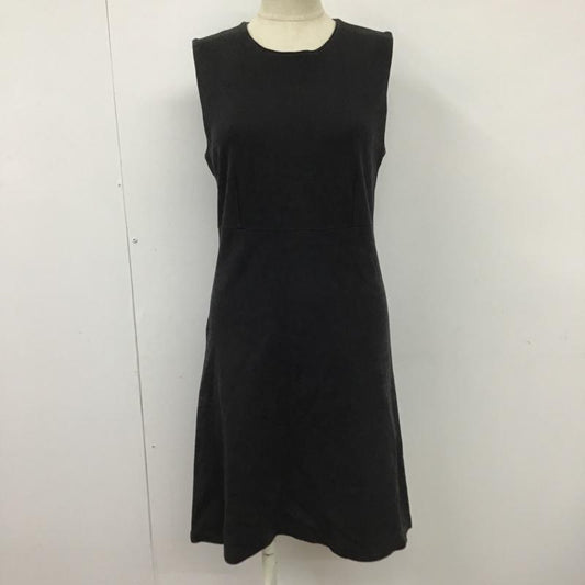 アニエス・ベー agnes b. ワンピース ひざ丈スカート ノースリーブ 1 無地 黒 / ブラック /  レディース USED 古着 中古 10097692