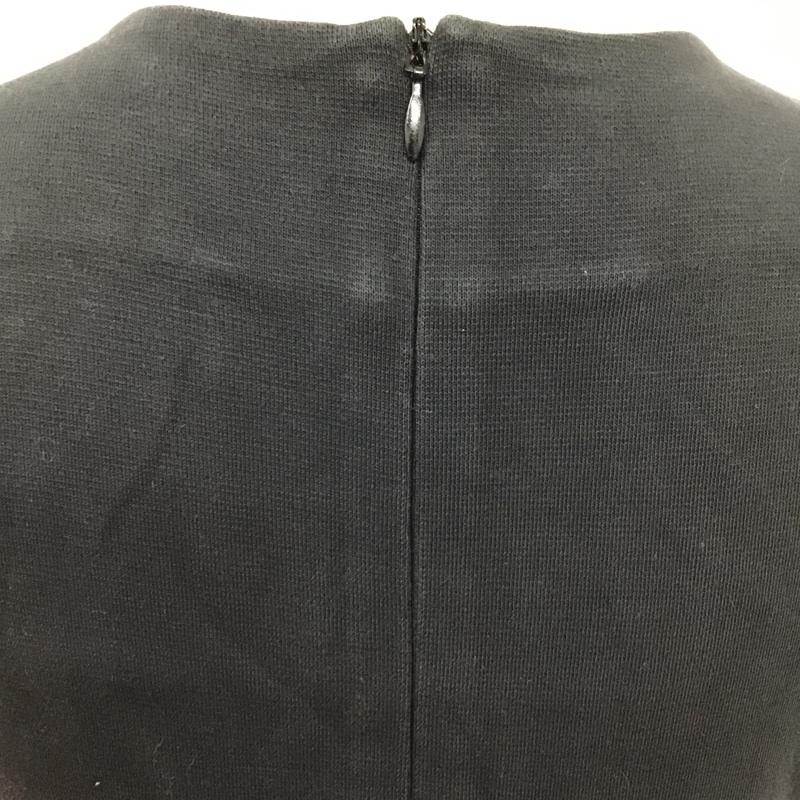 アニエス・ベー agnes b. ワンピース ひざ丈スカート ノースリーブ 1 無地 黒 / ブラック /  レディース USED 古着 中古 10097692