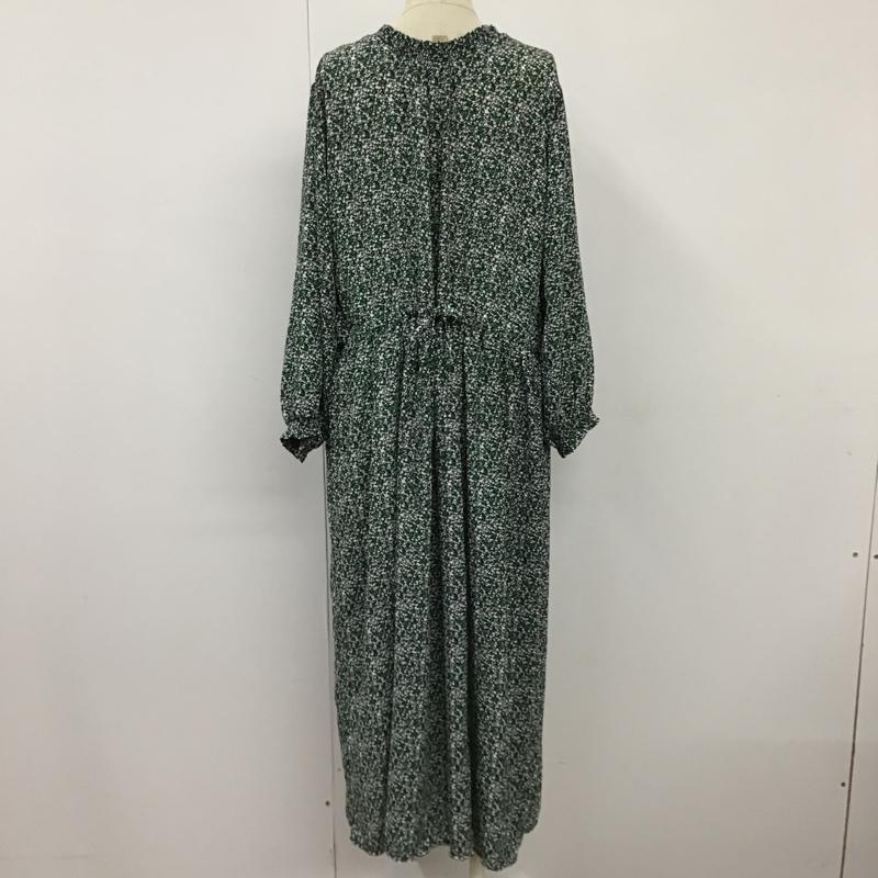 ロペピクニック ROPE' PICNIC ワンピース ひざ丈スカート GDE-59130-B 2WAY アソート柄ワンピース 前後着 タグ付き 40 花柄 緑 / グリーン / X 白 / ホワイト / X 黒 / ブラック /  レディース USED 古着 中古 10097696