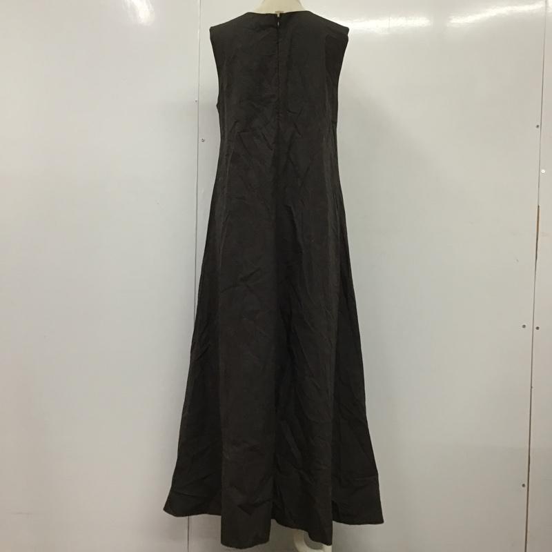 ビームス ハート BEAMS HEART ワンピース ロングスカート 43-26-1525-928 ブラウスレイヤードワンピース セット ノースリーブワンピース 無地 チャコールグレー / チャコールグレー /  レディース USED 古着 中古 10097704