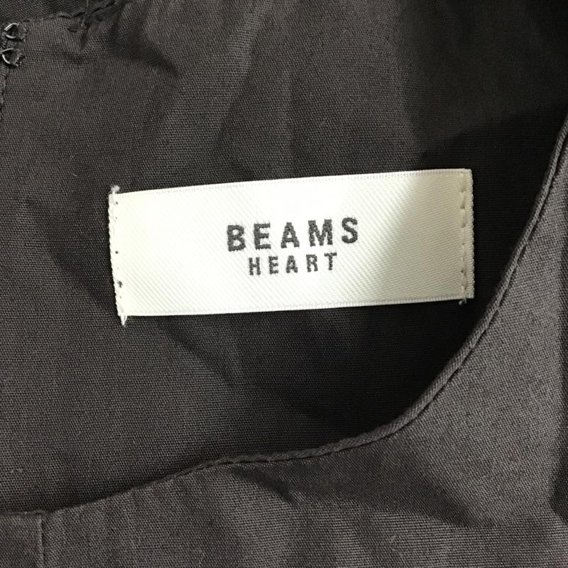 ビームス ハート BEAMS HEART ワンピース ロングスカート 43-26-1525-928 ブラウスレイヤードワンピース セット ノースリーブワンピース 無地 チャコールグレー / チャコールグレー /  レディース USED 古着 中古 10097704