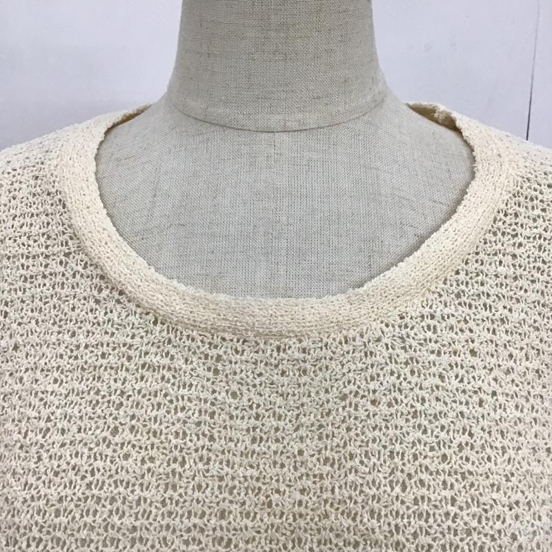 レプシィム LEPSIM カットソー 半袖 LPO62178CF メッシュプルオーバー 5分袖 FREE 無地 アイボリー / アイボリー /  レディース USED 古着 中古 10097706