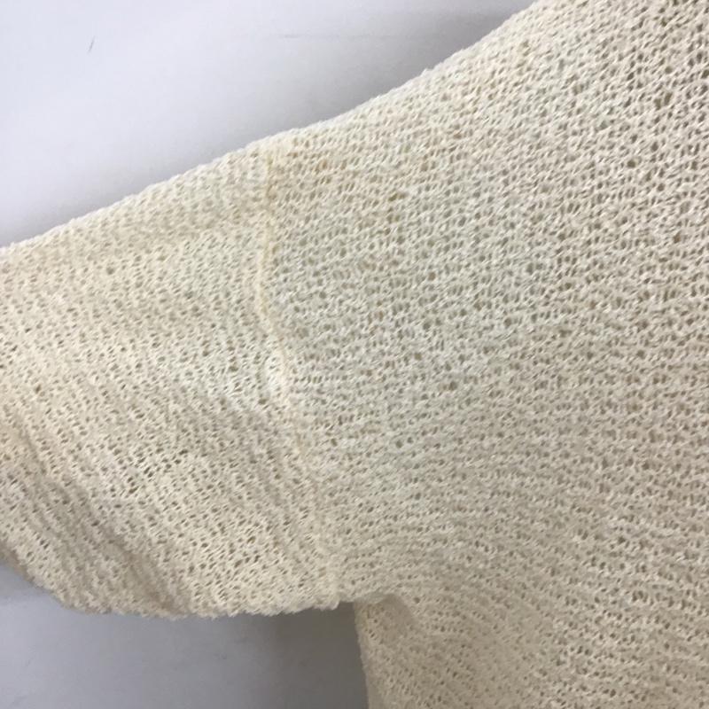 レプシィム LEPSIM カットソー 半袖 LPO62178CF メッシュプルオーバー 5分袖 FREE 無地 アイボリー / アイボリー /  レディース USED 古着 中古 10097706