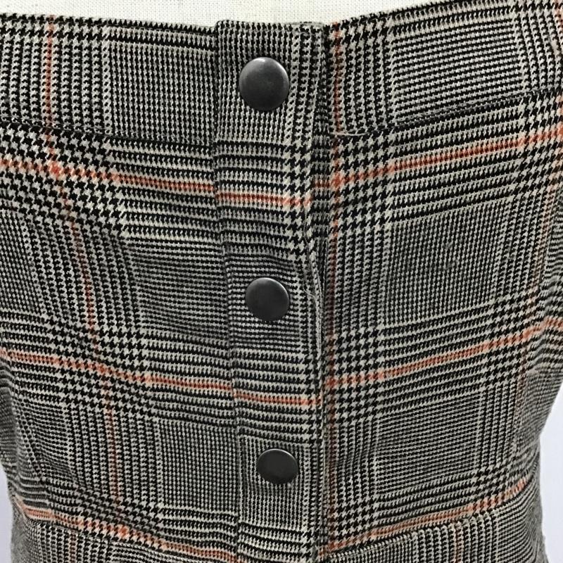 ローリーズファーム LOWRYS FARM ワンピース ひざ丈スカート LF717057TS マエボタンタイトキャミワンピース L チェック ベージュ / ベージュ / X 黒 / ブラック / X 橙 / オレンジ /  レディース USED 古着 中古 10097708