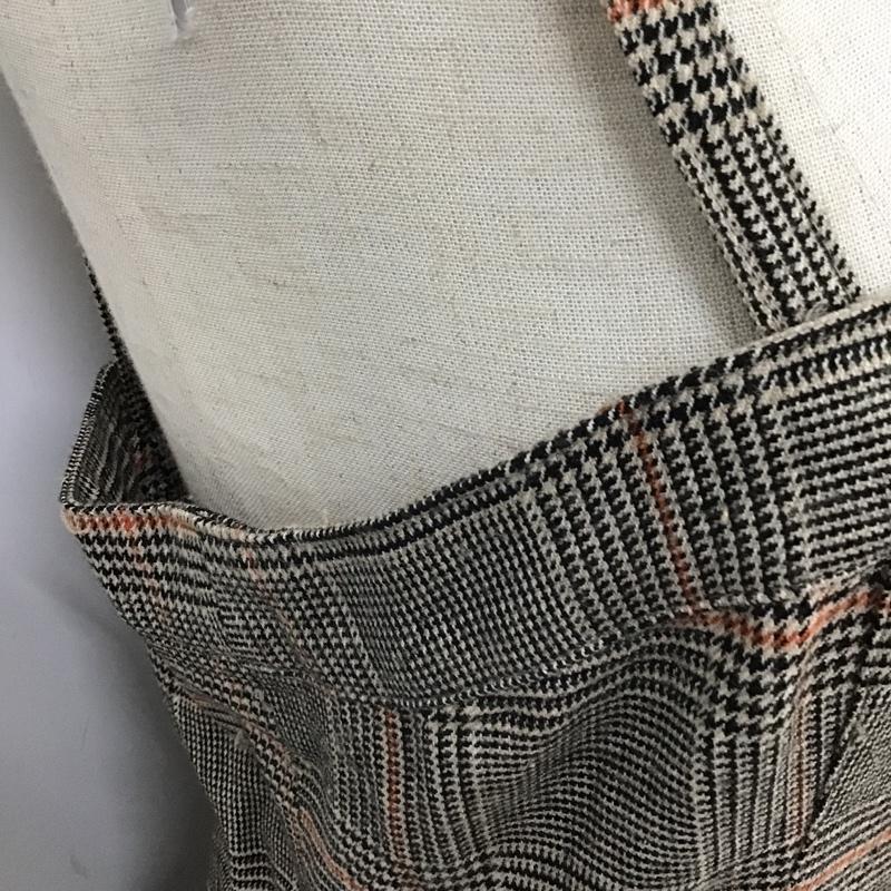 ローリーズファーム LOWRYS FARM ワンピース ひざ丈スカート LF717057TS マエボタンタイトキャミワンピース L チェック ベージュ / ベージュ / X 黒 / ブラック / X 橙 / オレンジ /  レディース USED 古着 中古 10097708