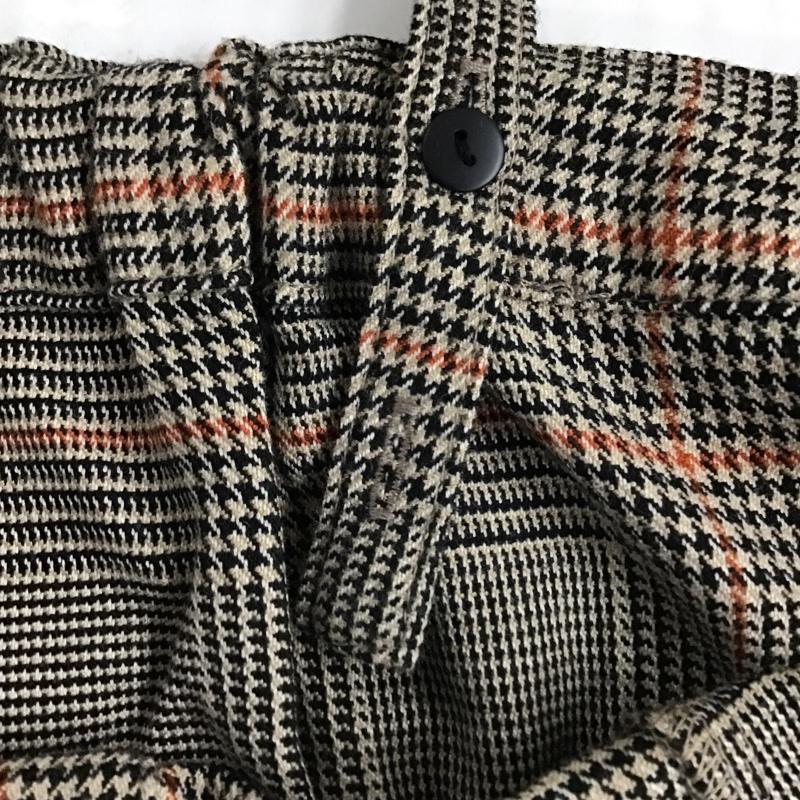 ローリーズファーム LOWRYS FARM ワンピース ひざ丈スカート LF717057TS マエボタンタイトキャミワンピース L チェック ベージュ / ベージュ / X 黒 / ブラック / X 橙 / オレンジ /  レディース USED 古着 中古 10097708