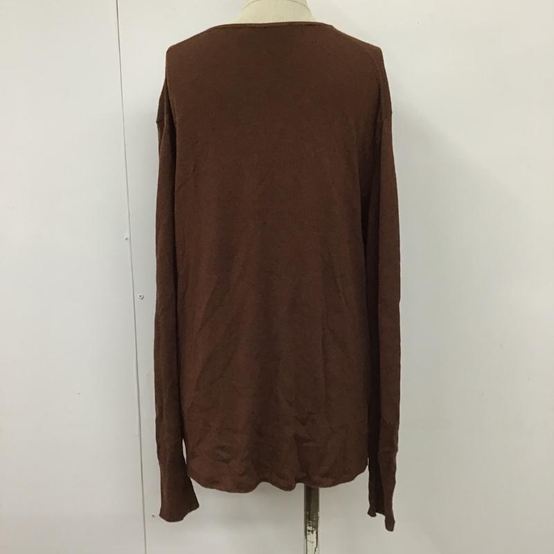 デミルクスビームス Demi-Luxe BEAMS ニット、セーター 長袖 68-15-0392-231 クルーネック 無地 茶 / ブラウン /  レディース USED 古着 中古 10097713