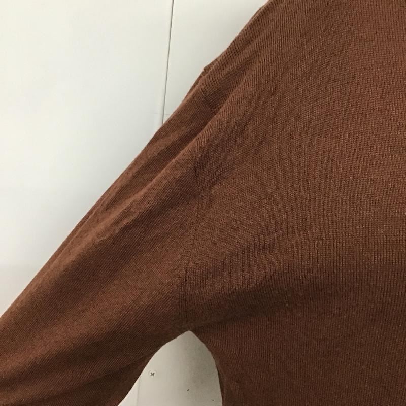 デミルクスビームス Demi-Luxe BEAMS ニット、セーター 長袖 68-15-0392-231 クルーネック 無地 茶 / ブラウン /  レディース USED 古着 中古 10097713