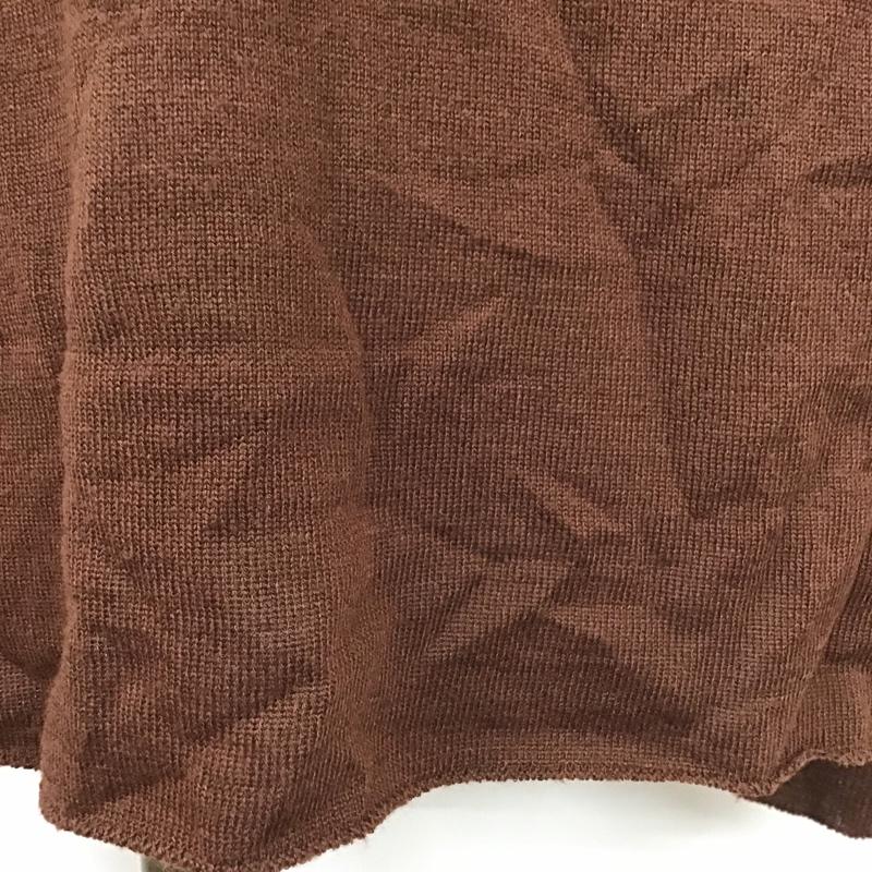 デミルクスビームス Demi-Luxe BEAMS ニット、セーター 長袖 68-15-0392-231 クルーネック 無地 茶 / ブラウン /  レディース USED 古着 中古 10097713