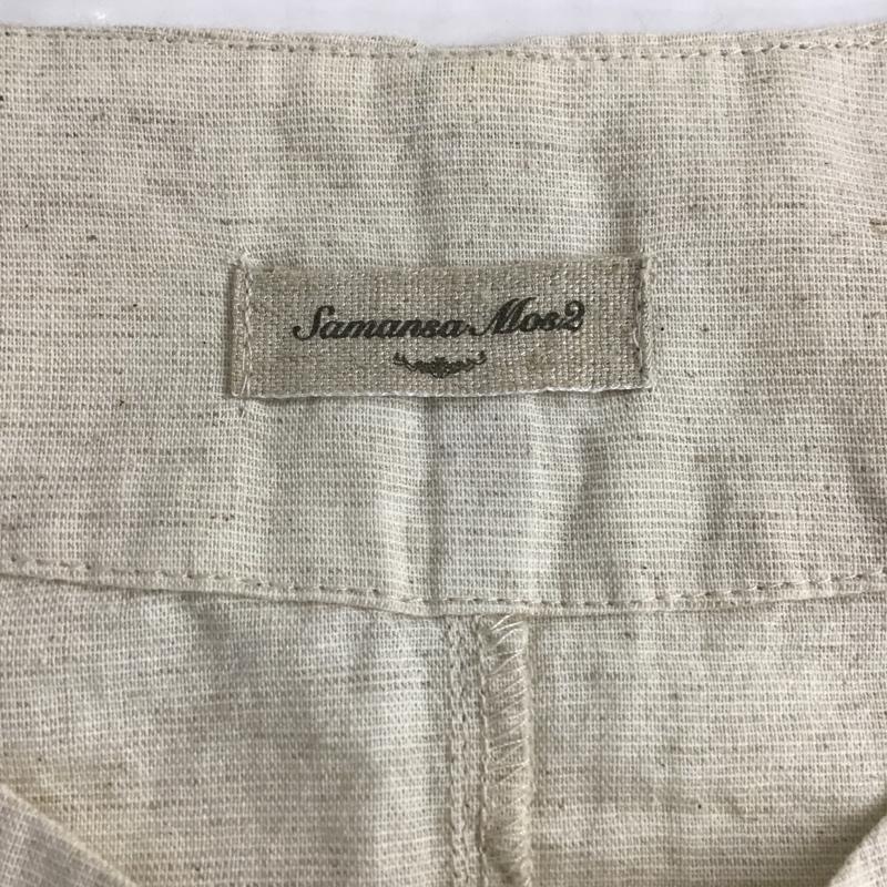 サマンサモスモス Samansa Mos2 カットソー 半袖 1708183 袖口ギャザー FREE 無地 アイボリー / アイボリー /  レディース USED 古着 中古 10097725