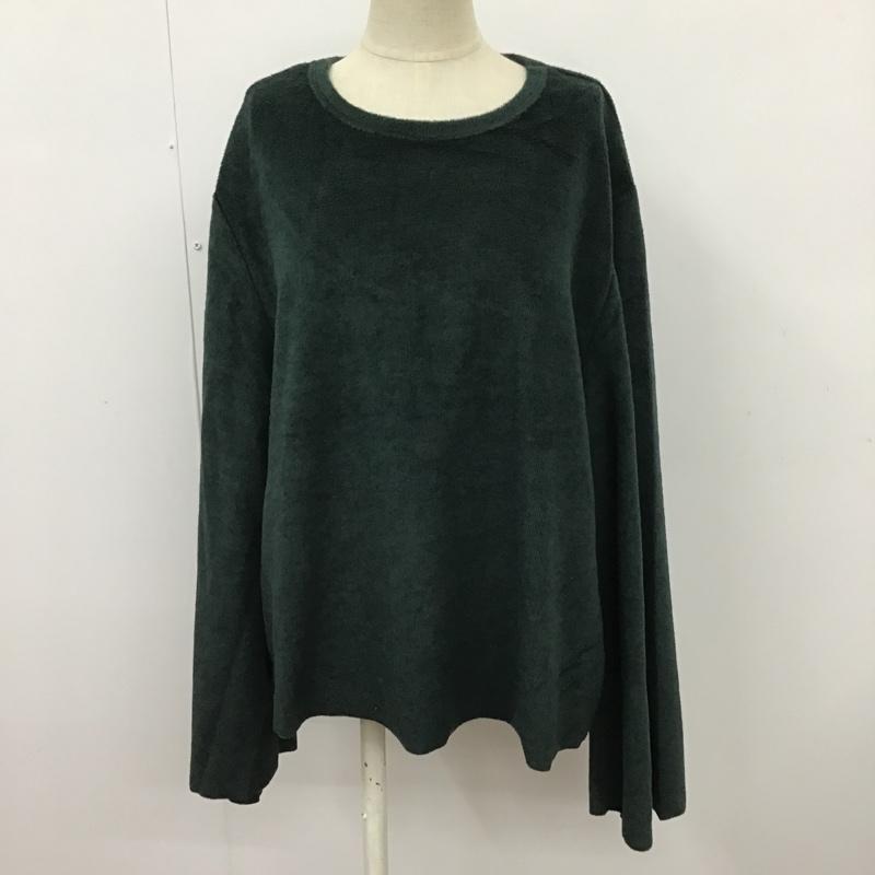 ザラ ZARA TRAFALUC カットソー 長袖 7901 291 500 ワイドスリーブ M 無地 緑 / グリーン /  レディース USED 古着 中古 10097726