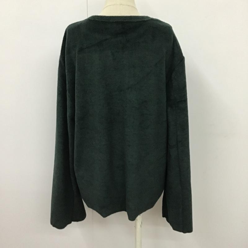 ザラ ZARA TRAFALUC カットソー 長袖 7901 291 500 ワイドスリーブ M 無地 緑 / グリーン /  レディース USED 古着 中古 10097726