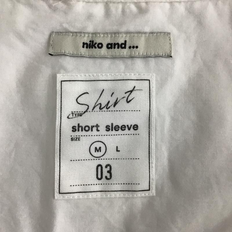 ニコアンド niko and... シャツ、ブラウス 半袖 S202DA01AD マーセBIGショートシャツ M 無地 白 / ホワイト /  レディース USED 古着 中古 10097736