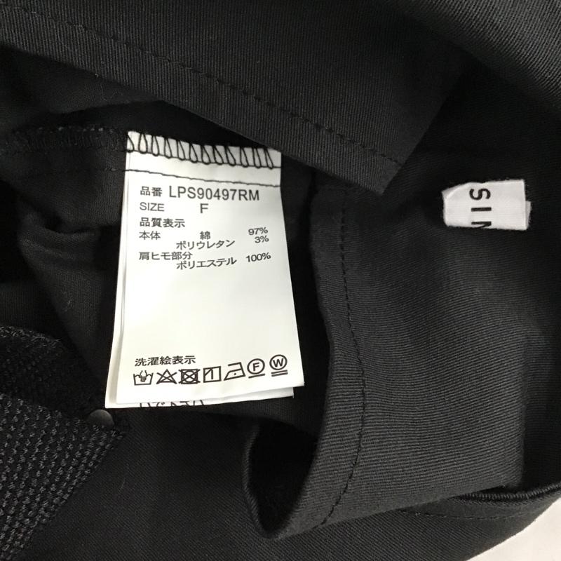 レプシィム LEPSIM ワンピース ロングスカート ノースリーブワンピース カジュアルワンピース ノースリーブワンピース ミリタリーワンピース FREE 無地 黒 / ブラック /  レディース USED 古着 中古 10097770