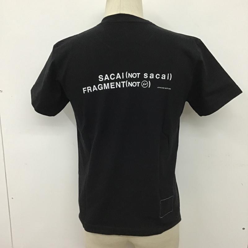 フラグメント FRAGMENT Tシャツ 半袖 17-01684M Sacai×FragmentPEACE(NOT PEACE)S/STEE 半袖カットソー プリントTシャツ 1 ロゴ、文字 黒 / ブラック /  メンズ USED 古着 中古 10097785