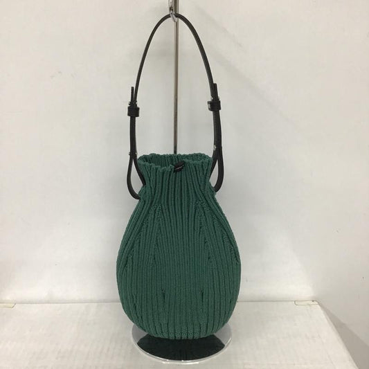 ラストフレーム LASTFRAME ハンドバッグ ハンドバッグ TSUBO BAG 無地 緑 / グリーン / X 黒 / ブラック /  レディース USED 古着 中古 10097799