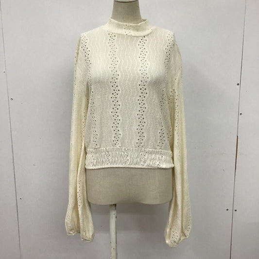 ザラ ZARA カットソー 長袖 4215 420 251 裾ゴム S  アイボリー / アイボリー /  レディース USED 古着 中古 10097815