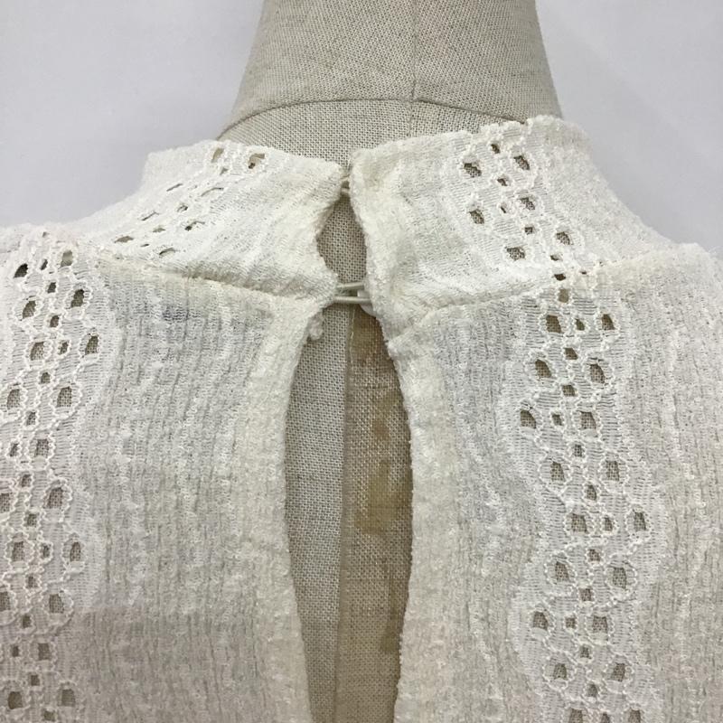 ザラ ZARA カットソー 長袖 4215 420 251 裾ゴム S  アイボリー / アイボリー /  レディース USED 古着 中古 10097815