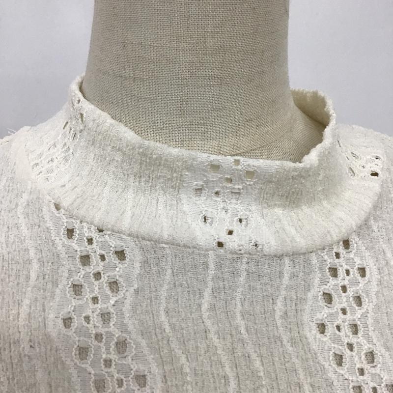 ザラ ZARA カットソー 長袖 4215 420 251 裾ゴム S  アイボリー / アイボリー /  レディース USED 古着 中古 10097815