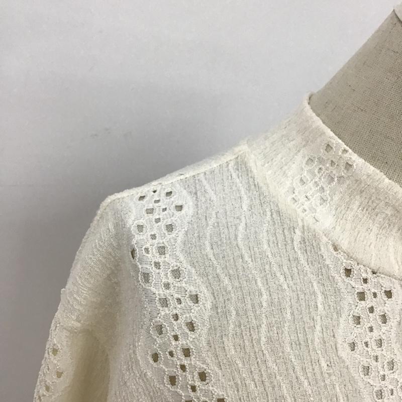 ザラ ZARA カットソー 長袖 4215 420 251 裾ゴム S  アイボリー / アイボリー /  レディース USED 古着 中古 10097815