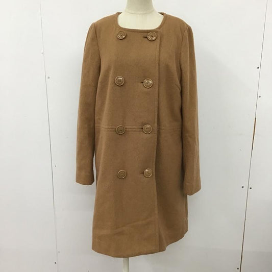アーバンリサーチロッソ URBAN RESEARCH ROSSO コート コート一般 8-13FK itt001A ノーカラー 無地 キャメル / キャメル /  レディース USED 古着 中古 10097818