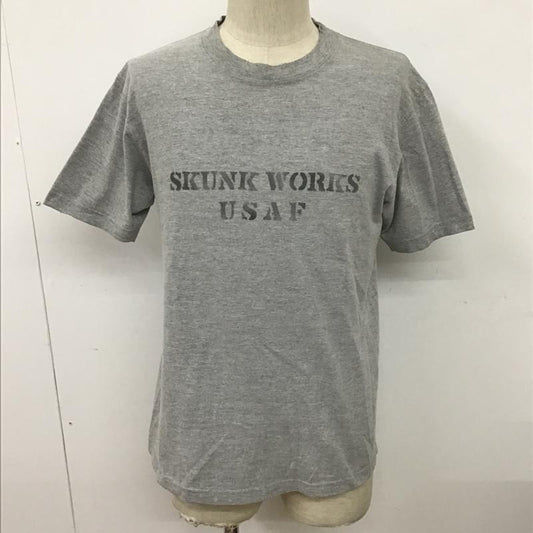 バズリクソンズ Buzz Rickson's Tシャツ 半袖 半袖カットソー プリントTシャツ クルーネックカットソー S ロゴ、文字 灰 / グレー /  メンズ USED 古着 中古 10097862