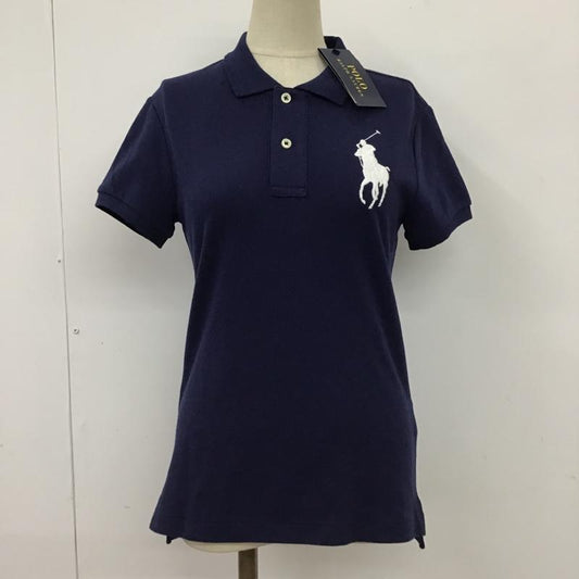 ポロラルフローレン POLO RALPH LAUREN ポロシャツ 半袖 211661697002 ビッグポニー タグ付き XS ワンポイント 紺 / ネイビー /  レディース USED 古着 中古 10097880