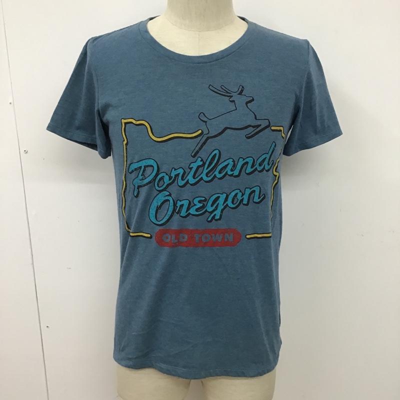 ファクトタム FACTOTUM Tシャツ 半袖 01082123 オールドタウンTシャツ 44 プリント 青 / ブルー /  メンズ USED 古着 中古 10097896