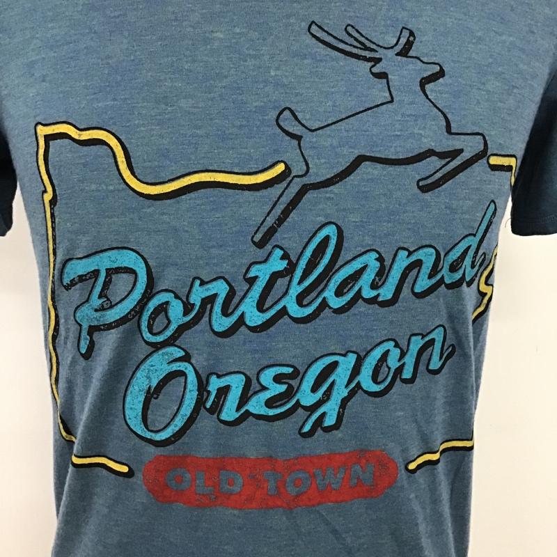 ファクトタム FACTOTUM Tシャツ 半袖 01082123 オールドタウンTシャツ 44 プリント 青 / ブルー /  メンズ USED 古着 中古 10097896