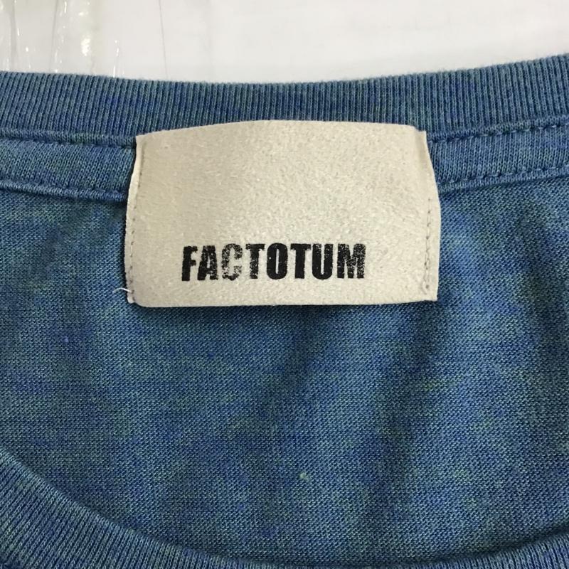 ファクトタム FACTOTUM Tシャツ 半袖 01082123 オールドタウンTシャツ 44 プリント 青 / ブルー /  メンズ USED 古着 中古 10097896