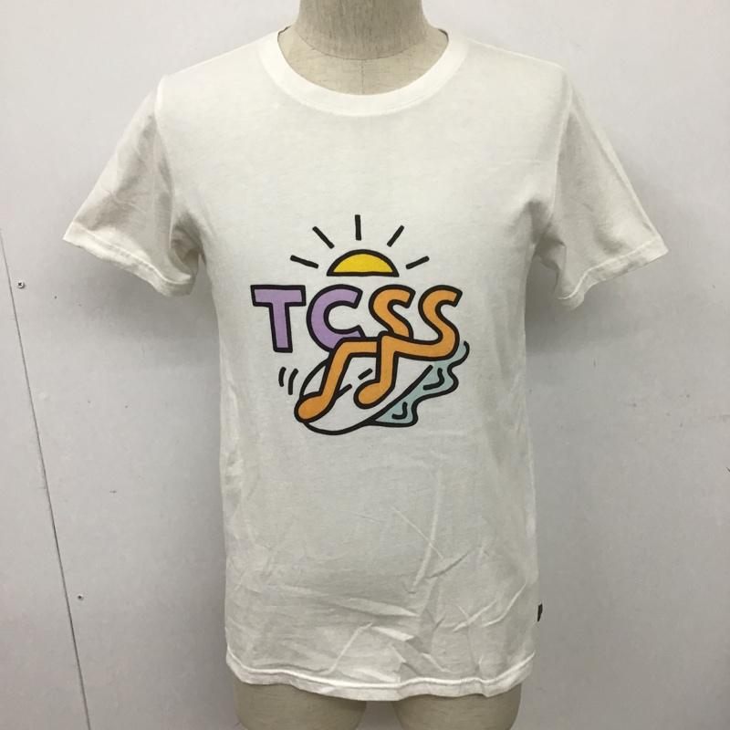 ティーシーエスエス TCSS Tシャツ 半袖 S ロゴ、文字 白 / ホワイト /  メンズ USED 古着 中古 10097897