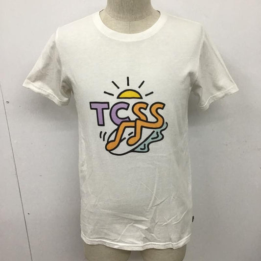 ティーシーエスエス TCSS Tシャツ 半袖 S ロゴ、文字 白 / ホワイト /  メンズ USED 古着 中古 10097897